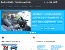 Tablet Screenshot of locksmithservices-sanantonio.com